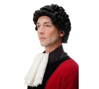 Wig Quality Men Baroque Nobleman Lord Short Curls Black