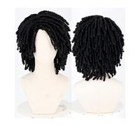 Wig Short Braided Wigs for Black Women Short Dreadlock Wigs 16inch Afro Braids Curly Synthetic Faux Twist Braiding Short Wigs Soft and Natural Wig,6-16inches
