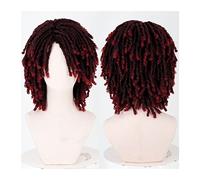 Wig Short Braided Wigs for Black Women Short Dreadlock Wigs 16inch Afro Braids Curly Synthetic Faux Twist Braiding Short Wigs Soft and Natural Wig,4-16inches