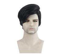 Wig Short Wig For Men Synthetic Curly Hair Natural Black Wigs Daily Use Wigs Grey Wigs For Women