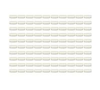 Wig Snap Clip U Shape 6 Teeth Safe Hairpiece Comb Clips Premium ABS Stainless Steel Silicone Materials 100pcs for DIY Hair Extension Hat Beige