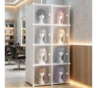 Wig Storage Organizeror, Mannequin Head Stand, White