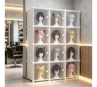 Wig Storage Organizeror, Mannequin Head Stand, White