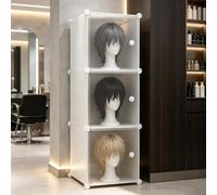 Wig Storage Organizeror, Mannequin Head Stand, White