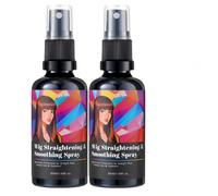 Wig Straightening & Smoothing Spray, Lightweight Hydrating Formula, Anti-Frizz Volume Boost, Quick Styling Solution Wigs Care Spray for Extensions Women Men Travel (2pcs)