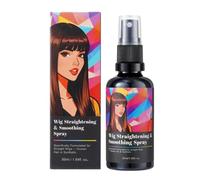 Wig Straightening & Smoothing Spray, Lightweight No-Rinse Nourishing Formula, Anti-Frizz Volume Boost, Quick Styling Solution Wigs Care Spray for Synthetic & Human Hair Wig
