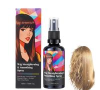 Wig Straightening & Smoothing Spray,No Rinse Detangling Wig Care Spray,Lightweight Non-Greasy,Quick Styling Solution Wigs Care for Extensions Women Men Travel (1 Pcs)