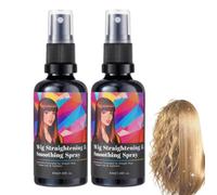 Wig Straightening & Smoothing Spray,No Rinse Detangling Wig Care Spray,Lightweight Non-Greasy,Quick Styling Solution Wigs Care for Extensions Women Men Travel (2 Pcs)
