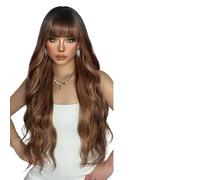 Wig Super Long Black Wigs For Women Natural Wavy Hair Wigs With Bangs Female Wig Wigs(LC2039-1)
