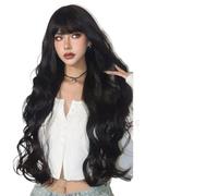 Wig Super Long Black Wigs For Women Natural Wavy Hair Wigs With Bangs Female Wig Wigs(LC3008-1)