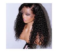 Wig Synthetic Lace Front Wig 180% Density Afro Kinky Curly Heat Resistant Fiber Wig With Natural Hairline 20-26 Inch 1×4 Lace Front Wig For Black Women Grey Wigs For Women (Onecolor 26 Inch)