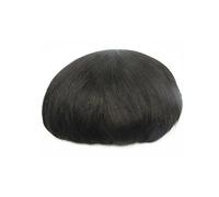 Wig Toupee for Men Human Hair Prosthesis Units Mono Combine with Behind PU pieces(7x10)