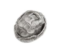 Wig Toupee for Mens Human Hair Piece Full Skin Men Prosthesis #1B80 System for Daily Party Use(8x10)