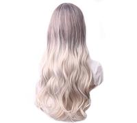 Wig Wavy Hair Synthetic Wig Long Blue Cosplay Wigs For Women Colored Red Pink Blonde Purple Brown Green Black Burgundy Grey Wigs For Women (P12/613 28 Inch)