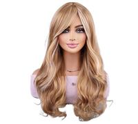 Wig Wig Big Wave Long Bangs Curly Hair Pick Dyed Women's Headgear