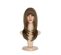 Wig Wig For Women With Long Hair, Layered Natural Temperament Face Trimming Hair Cover, Fashionable Simulation Wig Daily Wigs