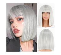 Wig Wig Straight Brazilian Hair Wigs for Women Human Hair Wine Red Heat Resistant Wigs Daily Wigs(02)