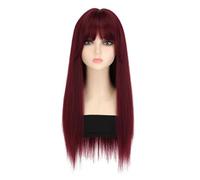 Wig Wig Women's Long Hair Fashionable Natural Long Straight Hair Cos Full Hair Cover Simulated Synthetic Wig Daily Wigs