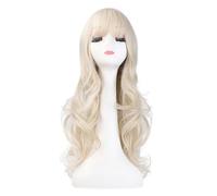 Wig Wigs European And American Style Fashion Wigs Women's Wig Hair Golden Long Curly Chemical Fiber Wigs Daily Wigs