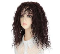 Wig Wigs Women's Curly Hair European and American Fashion Short Curly Hair Full Head Hair Cover High Temperature Synthetic Wigs Daily Wigs(C)