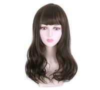Wig Wigs, Women's Wavy Long Curly Hair, Fashionable Natural Artificial Wigs, Full Head European And American Wigs Daily Wigs(B)