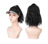 Wig With Bangs Hat Wig Hat With Wig Attached Wave Curly Synthetic Long Hair Baseball Cap For Women Ponytail Extension Adjustable Hat Hat with Hair Attached for Women(Color:6)