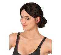 Wig with bun for women