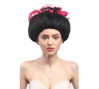 Wig Women Carnival Halloween Geisha Maiko China Girl Japan Flowers