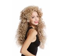 Wig Women Cosplay Crazy Curls Mane Long Voluminous Blonde Mix Angel