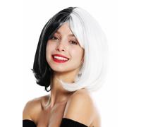 Wig Women Cosplay Short Bob Long Bob Pony Voluminous Smooth Half Black White