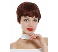 Wig Women Ladies Very Short Pixie Cut Short Hairstyle Bangs Reddish Brown