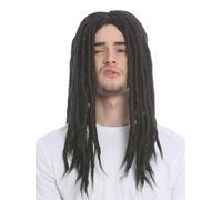 Wig Women Men Carnival Dreadlocks Rasta Reggae Rastafari Black Long