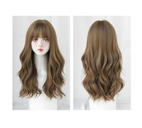 Wig Women's Brown Wavy Wig Long Curly Wavy Wig Natural Look Synthetic Heat Resistant Fiber Wig Suitable For Daily Party Use Hairwigs