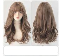 Wig Women'S Curly Wig Big Wave Wig Full Head Cover Honey Brown