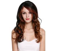 Wig Women's Long Wavy Parting Black Brown Blonde Red RGF-5905LD