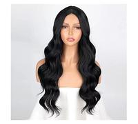 Wig Women'S Natural Curly Wigs Mid-Synthetic Wigs Gold Black Women'S Glueless Wigs Daily Use 26 Inches Grey Wigs For Women (B 22 Inch)