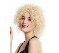 Wig Women's Short Voluminous Curly Curls Blonde Light Blonde Mix