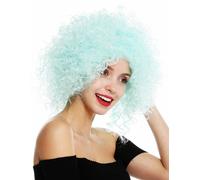 Wig Women's Short Voluminous Curly Curly Green Light Green