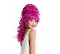 WIG ME UP - GF-W2418-TF2405 Quality Lady Wig Baroque 60s Beehive Retro Bun curly long light purple violet Pop Singer