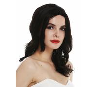 Wig Women's Wig Part-Monofilament Long Wavy Center Part Dark Brown