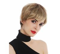WIG ME UP - C-SM-BH1262 wig women's wig short pixie cut sleek brown copper blonde highlights