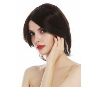 Wig Women's Wig Short Shag Shab Long Bob Straight Layered Center Parted Brown