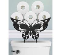 Wigag Butterfly Toilet Paper Holder Stand for Extra 8 Rolls, Funny Decorative Free Standing Toilet Paper Storage Organizer, Farmhouse Bathroom Animal Decor Accessories Storage Cabinet