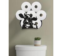 Wigag Cow Toilet Paper Holder for Extra 8 Rolls, Funny Decorative Toilet Paper Storage Wall Mounted, Farmhouse Bathroom Animal Decor Toilet Paper Cabinets Over The Toilet Storage