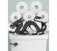 Wigag Dragon Toilet Paper Holder Stand for Extra 8 Rolls, Funny Decorative Free Standing Toilet Paper Storage, Farmhouse Bathroom Animal Decor Accessories Storage Cabinet
