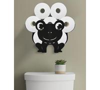 Wigag Frog Toilet Paper Holder for Extra 8 Rolls, Unique Decorative Toilet Paper Storage Wall Mounted, Farmhouse Bathroom Animal Decor Accessories Storage Cabinet
