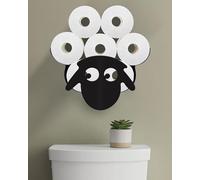 Wigag Sheep Toilet Paper Holder for Extra 8 Rolls, Ocean Decorative Toilet Paper Storage Wall Mounted, Farmhouse Bathroom Animal Decor Accessoris Storage Cabinet