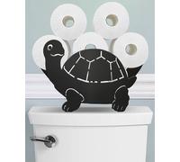 Wigag Turtle Toilet Paper Holder Stand for Extra 8 Rolls, Funny Decorative Free Standing Toilet Paper Storage, Farmhouse Bathroom Animal Decor Toilet Paper Organizer on The Toilet Tank Storage