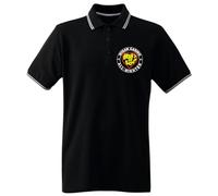 Wigan Casino Heart of Soul Men's Tipped Polo T-Shirt (Large, Black)