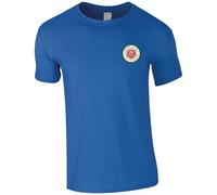 Wigan Casino Listen to The Memories Northern Soul Keep The Faith Embroidered Men's T Shirt - Shirt Ska Mod Casual Embroidery (UK, Alpha, 4XL, Regular, Regular, Royal)